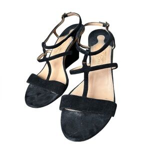 Salvatore Ferragamo Suede Strap Sandals, 7.5